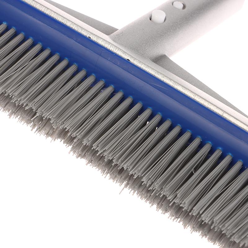 Aluminum Handle Swimming Pool Brush Head With Corner Cleaning Brush Semi-Spherical Bristles Pool Tile Scrubber Brush