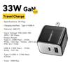 Essager 33W ammonifisert hjemmereiselader USB A + C