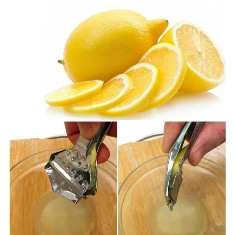 1 Pcs Stainless Steel Fruit Vegetable Cut Machine Mini Juicer Lemon Squeezer Suitable Hand Pressing Fruit Kitchen Bar Tools