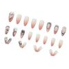 3D Starry Sky Gradient Detachable Manicure Nails - 24 Pieces