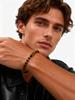 Bohemian Tiger Eye Beaded Bracelets for Men,Stainless steel Chain Natural Stone Wristband,Male Jewelry Gift New