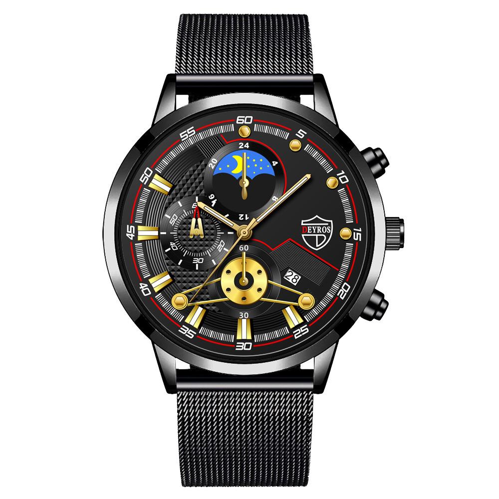 Men'S Watch Fully Automatic Quartz Watch Luminous Calendar