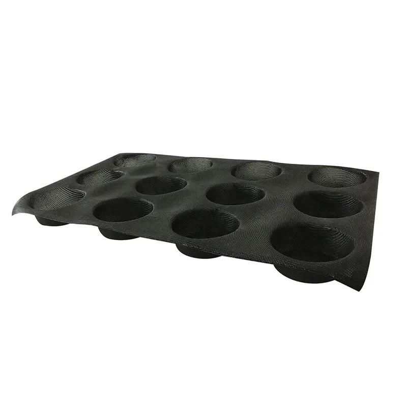 Perforated Hamburger Molds, Non Stick Baking Sheets, Silicone Bun Bread Forms, Muffin Pan Tray