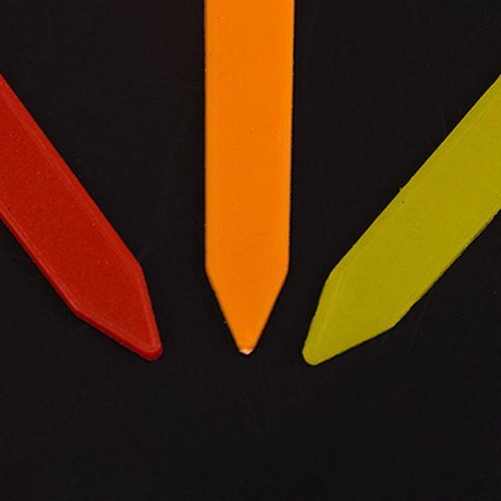 100Pcs Gardening Marks Multicolor Easily Cleand Heart-Shaped Plant Nursery Signs for Gardening