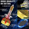 2Pcs 50000LM 4 Sides Canbus H7 Led Car Headlight Bulbs 140W 360 Turbo H11 H1 HB3 9005 HB4 9006 Copper Tube External Drive Auto Headlamp 6500K White