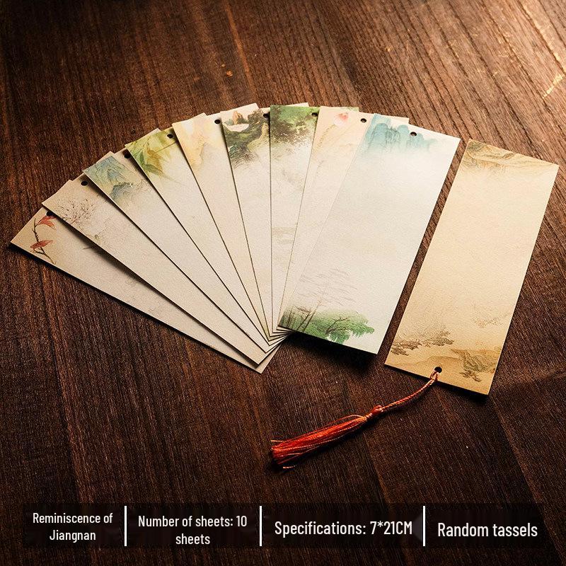 Handmade Chinese Xuan Paper Bookmarks for Painting and Calligraphy