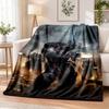 Warhammer 40K Flannel Throw Blanket Soft Warm Cozy For Sofa Bed Indoor Home Bedroom Use