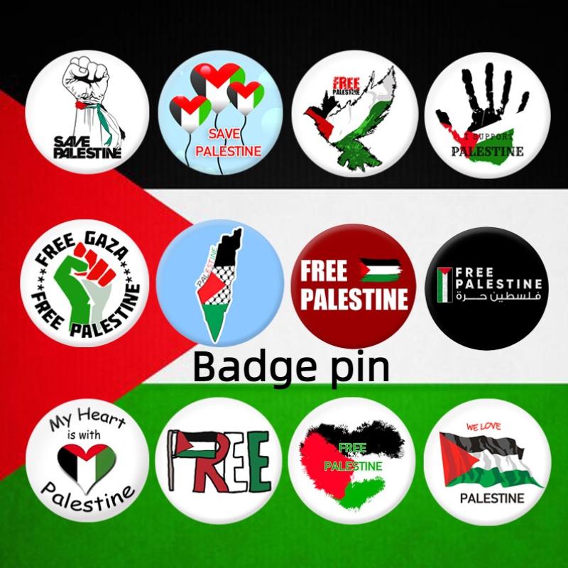 Palestine Flag Emblem Badge Hot Selling Iron Cross-border On