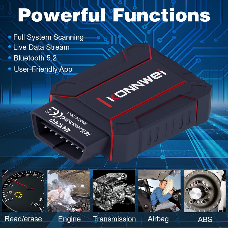 KONNWEI MAXOBD Bluetooth 5.2 OBDII Car Full System Diagnostic Scanner Tools ECU Programmer OBD2 Cars Diagnostic Tools