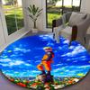 1pc Office Printed Round Carpet, Game Role Naruto Rug, Home Sofa Chair Mat For Christmas and Halloween Décor
