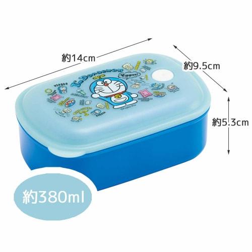 Skater Bento Box, Silver Ion (Ag+) Antibacterial, Fluffy Filling, Integrated Gasket, Single Tier, 380ml, Doraemon Plush Toy, Sanrio, PAL4AG