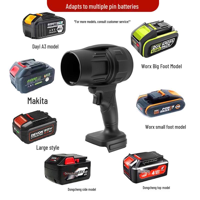 Powerful Lithium Battery Blower Fan Adapter for Dust Removal