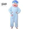 Cute Animal Onesie for Kids Funny Wearable Big Mouth Pajamas Kids, Adults, Cosplay Children Fleece Cozy Home Loungewear, Hooded Soft Plush One-Piece