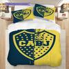 Boca Juniors Pattern Bedding Quilt Set Quilt Cover Pillowcase Home Decoration Birthday Gift (1 * duvet cover + 2 * pillowcase, without core)