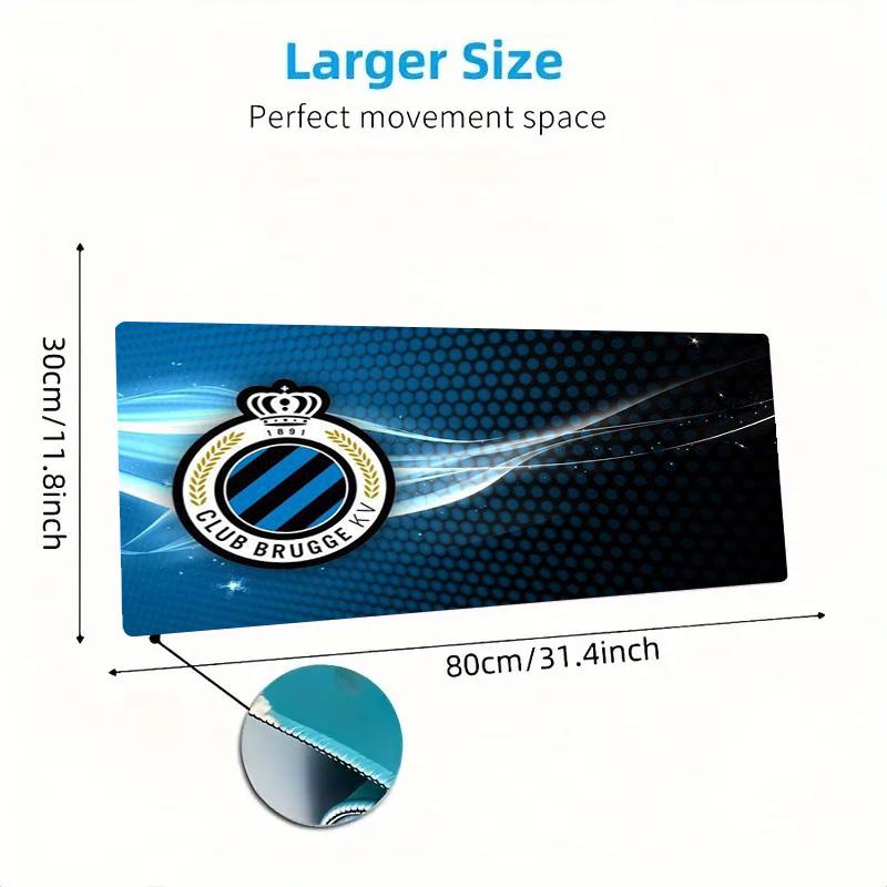Club Brugge Color Mouse Pad Large Gaming Table Cushion Non-slip Laptop Tablet Big Mousepad XXL Mat Mini PC Playmat With Lock edge