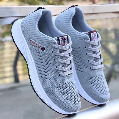 Ademende, casual sneakers met mesh vetersluiting voor heren in de lente en zomer