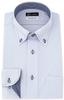 [i-shirt] I-shirt Button-Down, Completely Iron-Free, Stretch, Ultra-Fast Drying, Slim Fit, Long Sleeve I-shirt Dress Shirt for Men, Sax Blue, Long Sle