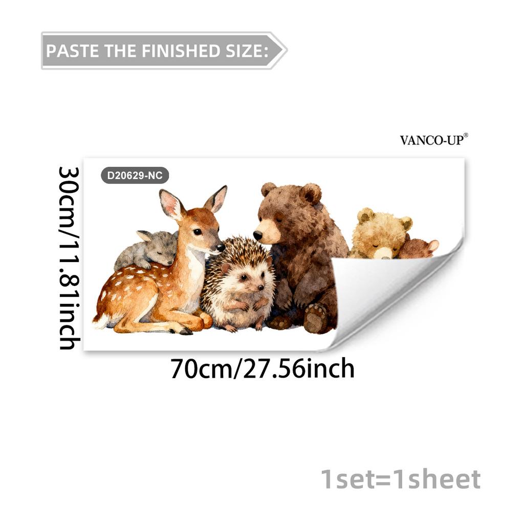 Creative Cartoon Animal Butterfly Static Window Stickers, No Glue Removable Glass Decals for Home Decor