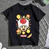 2026 Hotsale Super Mario Bros Mario Jumping on Koopa TShirt Anime Style Print Tee for Adults  Kids All Sizes Available