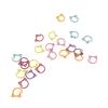 24Pcs Stitch Markers Metal Zinc Alloy Multicolor Cute Cat Locking Marker for Sewing Knitting