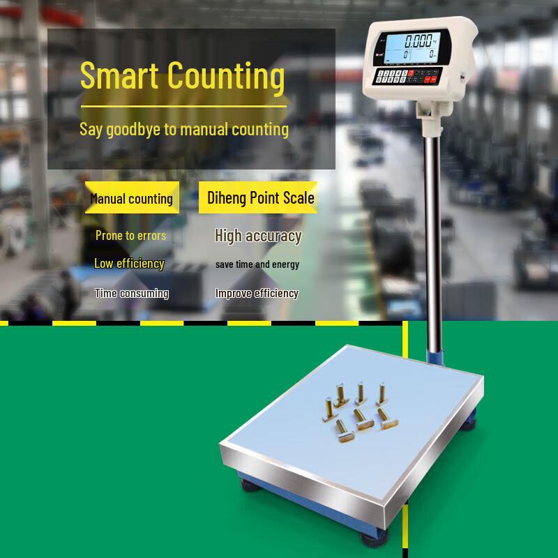 DH Industrial Counting & Weighing Platform Scale, 150kg/50g