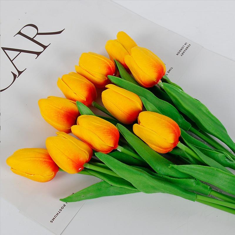 Mini Tulip Simulation Flower Wet Shooting Ornaments, Home Decoration Artificial Flowers, Dried Flower Bouquets