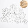 Elegant Irregular Flower Choker Necklace for Women Hollow Out Flower Beads