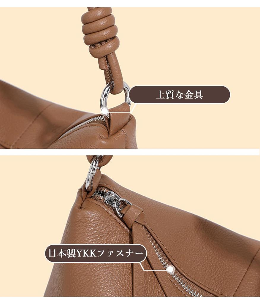 Genuine Leather Shoulder Bag for Tote Square Large Commuting Leather Gray [Aladeno] Women, Bag, 2-way, Handbag, Lightweight, Capacity, Crossbody,