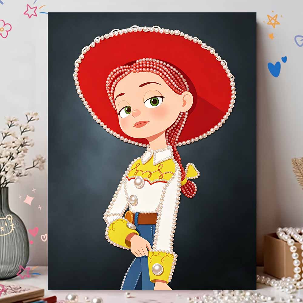 Disney Pearl Painting Toy Story Trish Handmade DIY Pearl Gemstone Painting Pictures Crafts Special Shape Home Wall Decoration