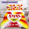 3pcs Custom Name VfB Stuttgart Bedding Set Duvet Cover Closure Includes 1 Duvet Cover & 2 Pillowcases for All Seasons Bedroom Decor