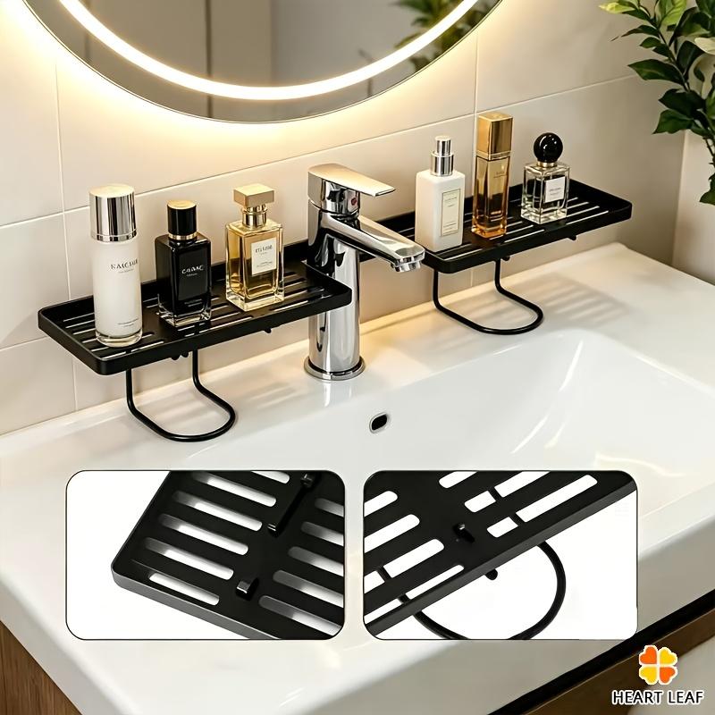 Practical Shelf | Bathroom Sink Organizer, Multi-functional Plastic Kitchen and Bathroom Sink Storage Rack Set - Faucet Hanging Storage Shelf