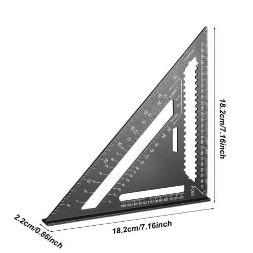 Speed ??Square, Triangle Carpenter Square, Triangular Right Angle Ruler - Portable Marking Gauge, Multifunctional Carpentry Tool for Carpenters and De