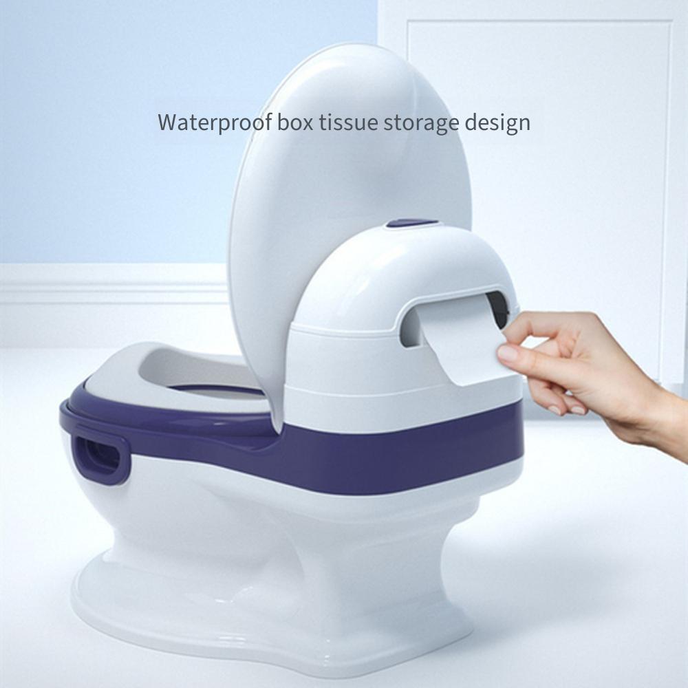 Kids Simulation Potty Toilet, Enlarged Baby Training Toilet for 0-3 Years Old, Boys Girls Potty Basin for Toilet Training