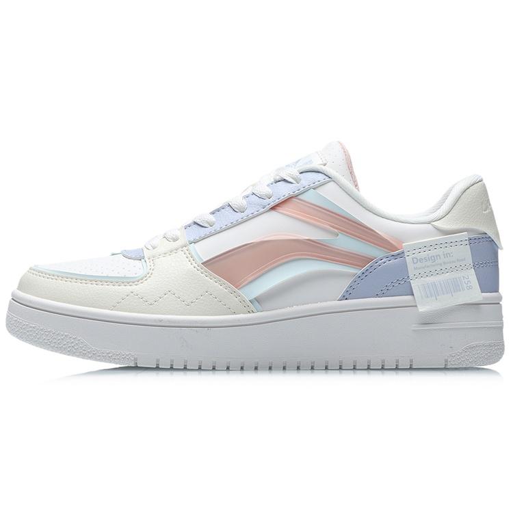 (WMNS) Li-Ning Sport Leisure White Pink Blue Women s AGCQ378-8 EU 35