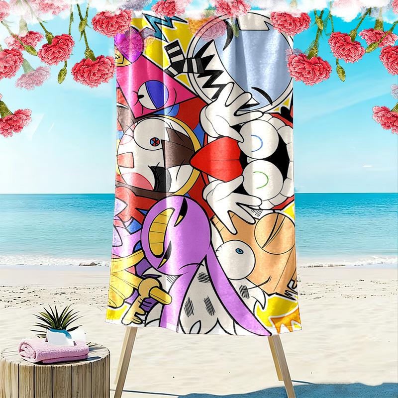 The Amazing Digital Circus2 Print Beach Towel, Large Soft Quick Dry Towel for Beach Camping Swimming