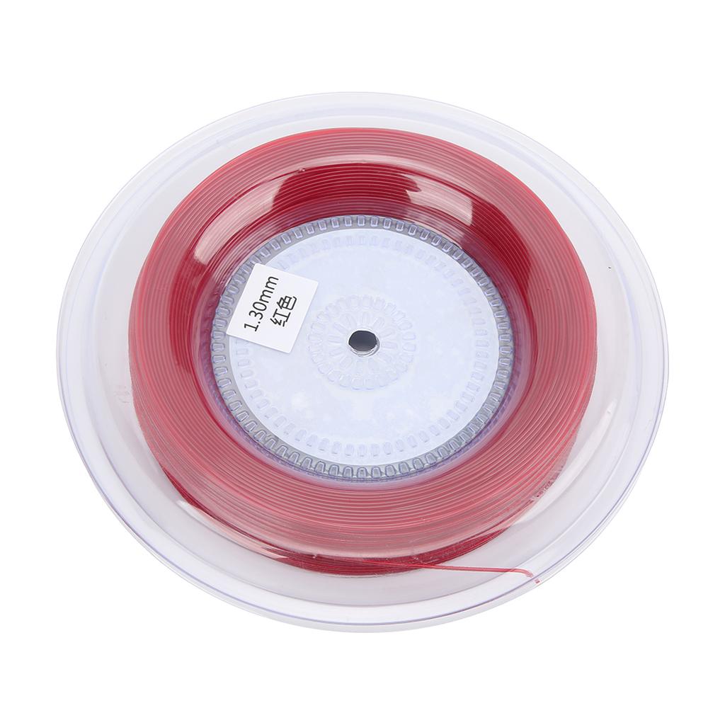 Struna do rakiety tenisowej 1.3mm 200m Szpula struny do rakiety dla amatorów do codziennego treningu i ćwiczeń Czerwona