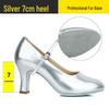 POBRONG Women's Mid-Heel Latin & Ballroom Dance Shoes