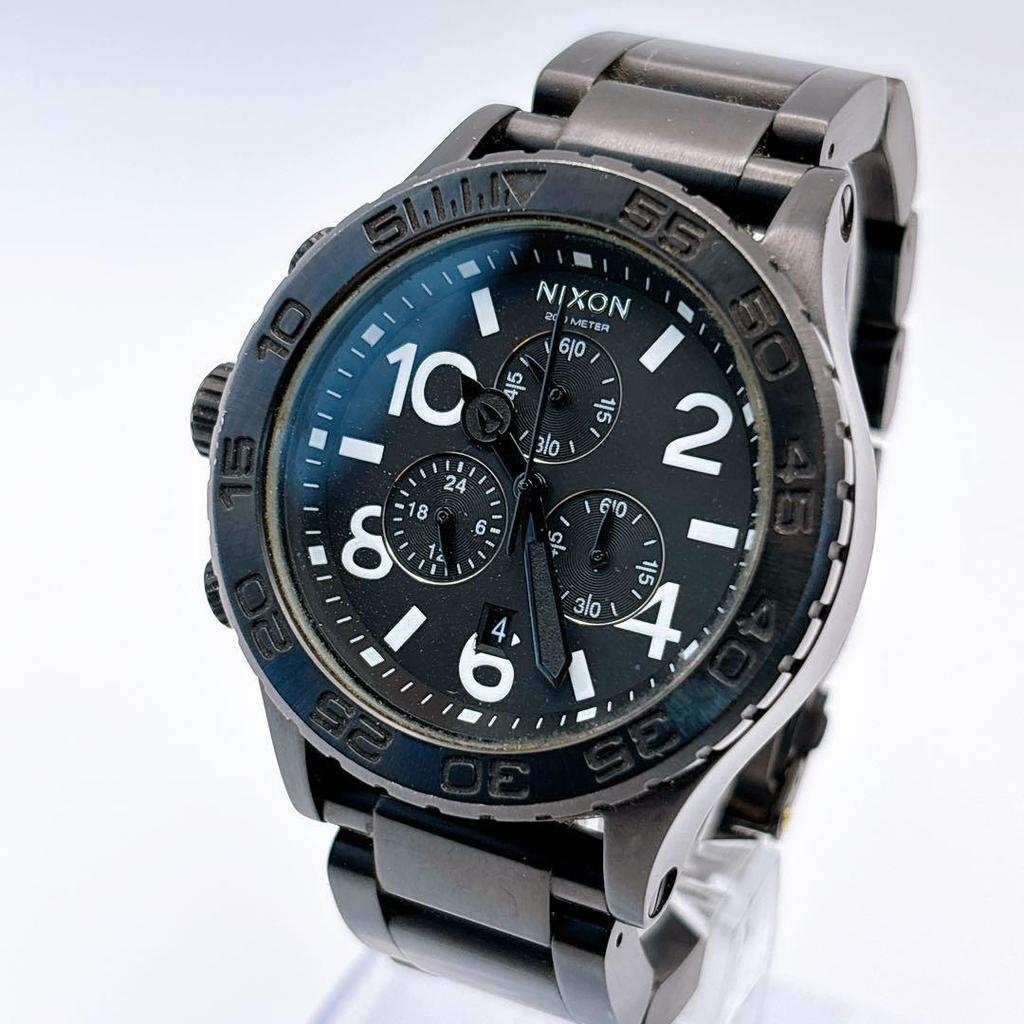 Used Operation NIXON 51-30 Chronograph All Black Watch