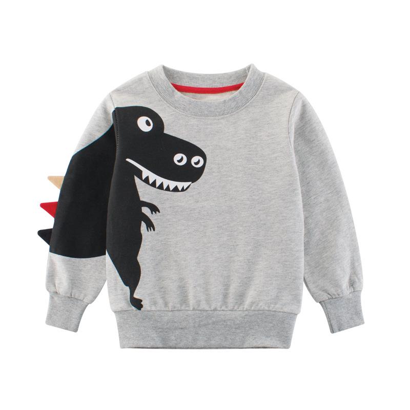 Korean Style Dinosaur Cartoon Children s Sweatshirts - Spring 2024 New Arrivals 130 cm