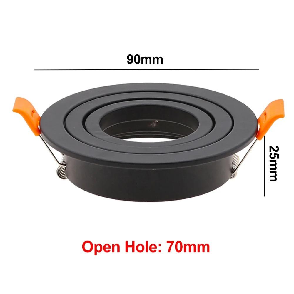 Aluminum Ceiling Spotlight GU10 MR16 Ceiling Lamp Base Energy Saving Downlight LED Angle Adjustable Rotating Indoor Lighting