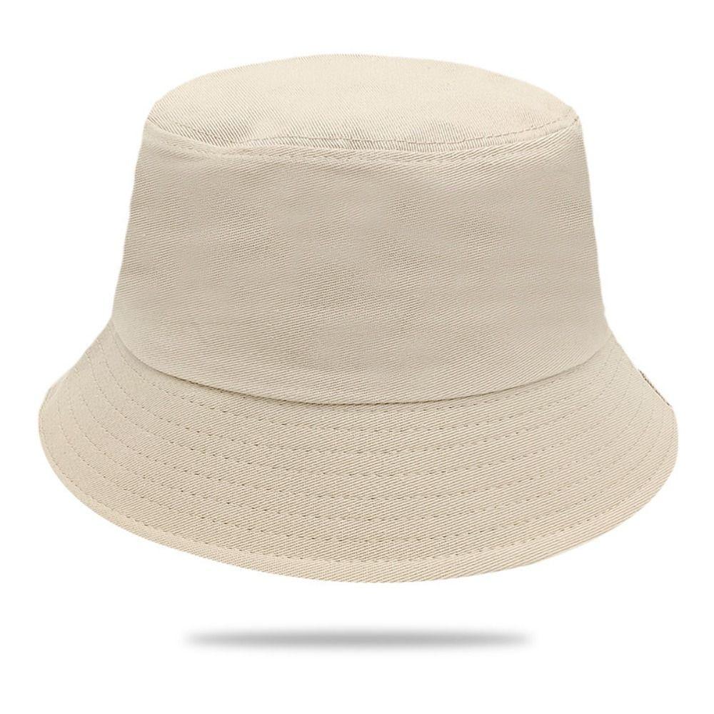 Foldable Bucket Hat UV Protected Sun Protection Hat Solid Color Sun Hat  Fishing