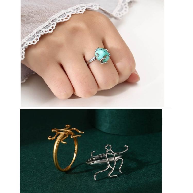 Women Opening Blank Rings Base Bracket Tray DIY Setting Jewelry Findings Making