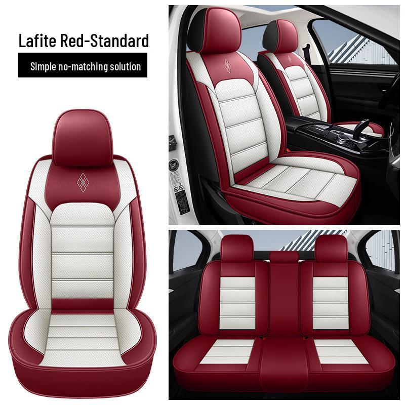 Universal Nappa Leather Car Seat Cover - Four Seasons, Full Coverage