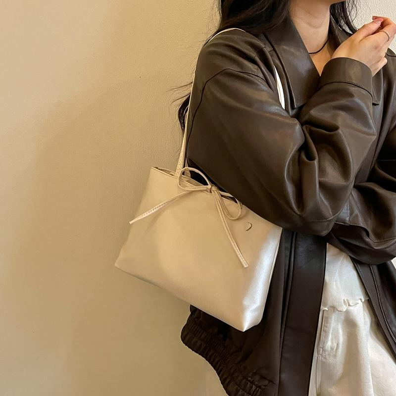 Women's Bow Shoulder Bag Commuter Tote Bag