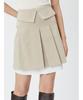 FRAY I.D. Pierre Cardin Shirt Layered Tuck Skirt FWFS241807 Women's BEG