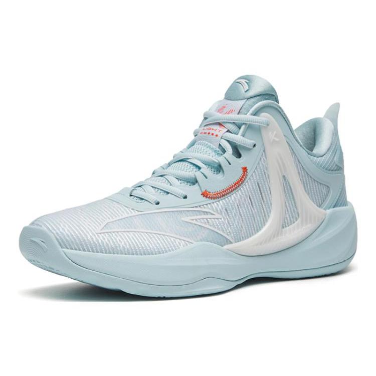 New Anta Hussars 8 Durable Breathable Low Top Basketball Shoes Blue White 112321603-1