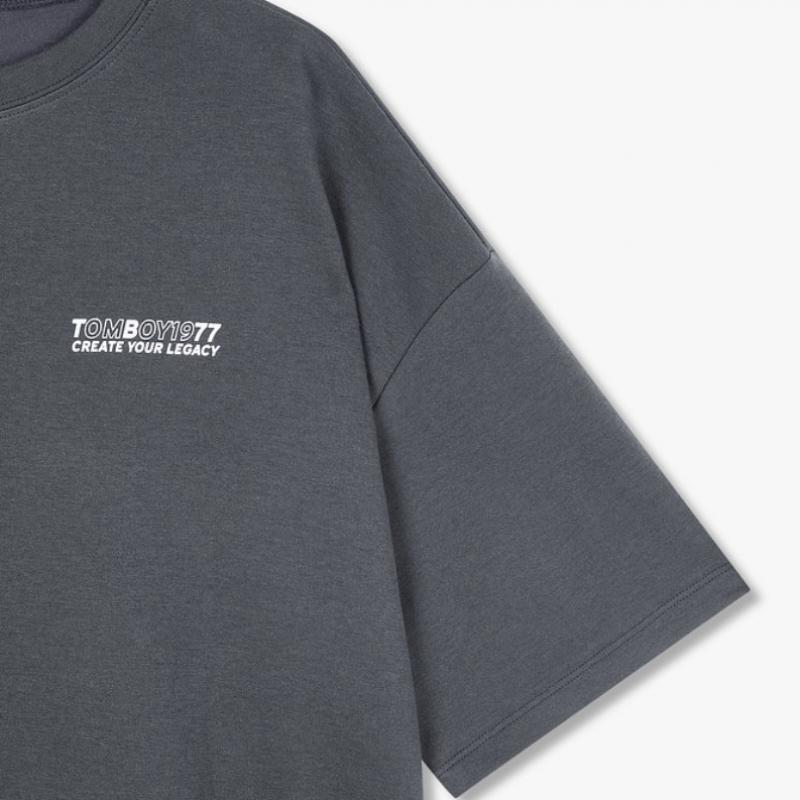 STudio Tomboy Unique LeTTering ShorT Sleeve T shirT 9176222994