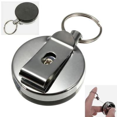 Ausweishalter, Diebstahlschutz, elastisches Seil, einziehbarer Gürtelclip, Schlüsselanhänger, Geschenke