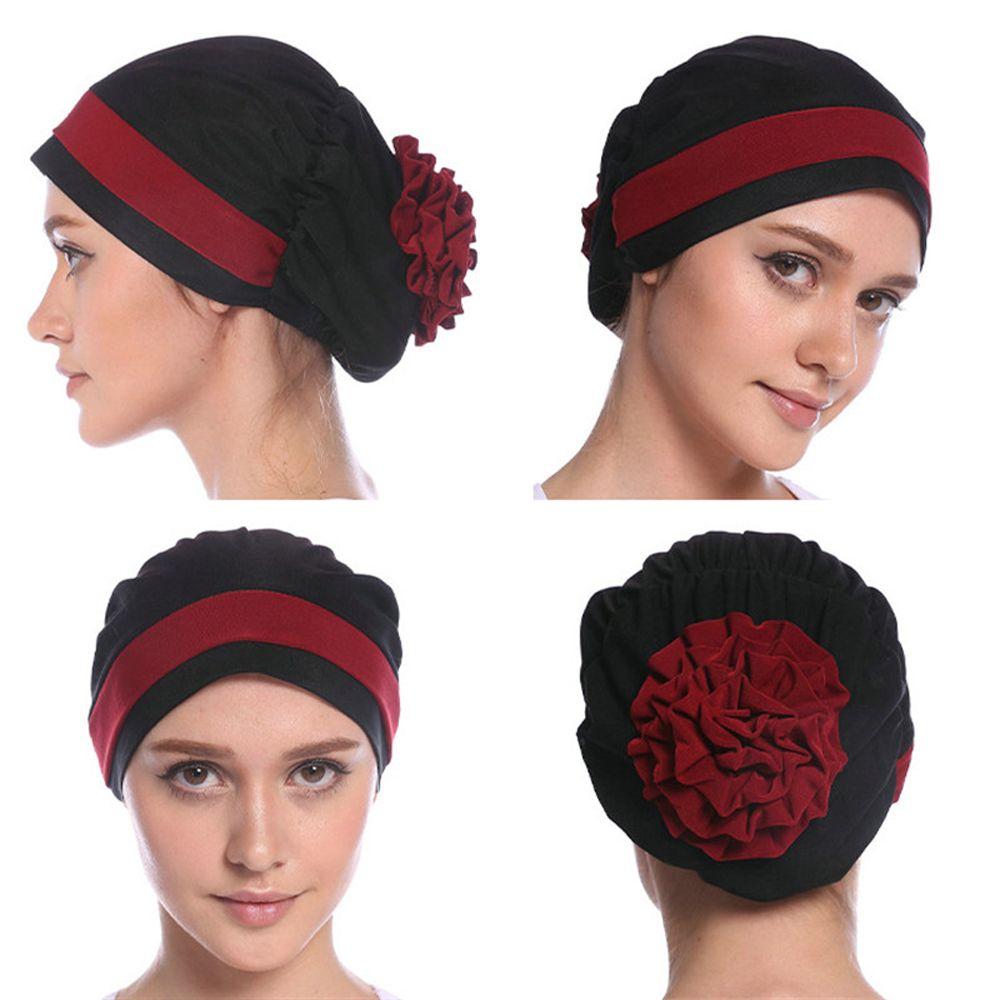 Head Wrap Shawl Simple Fashion Headwear Indian Hats Muslim Hijab Caps Turban Hat Women Headscarf