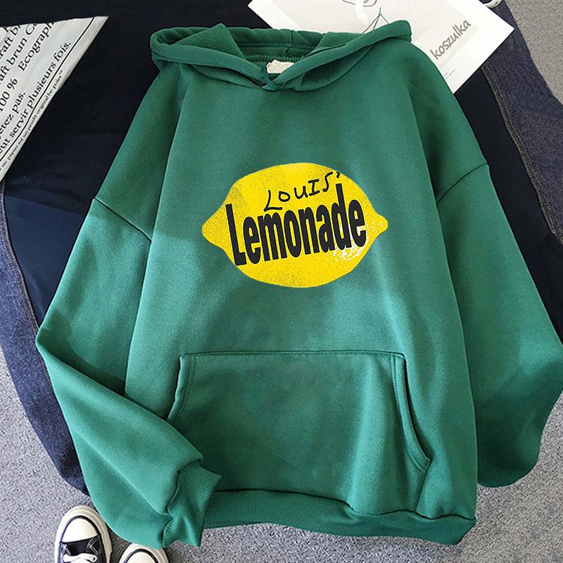 Louis Tomlinson Mikina s grafickým potiskem Lemonade 2025 Pánská/Dámská Harajuku Hip Hop Fleece Unisex Podzim Zima Vintage Pulovry Mikina